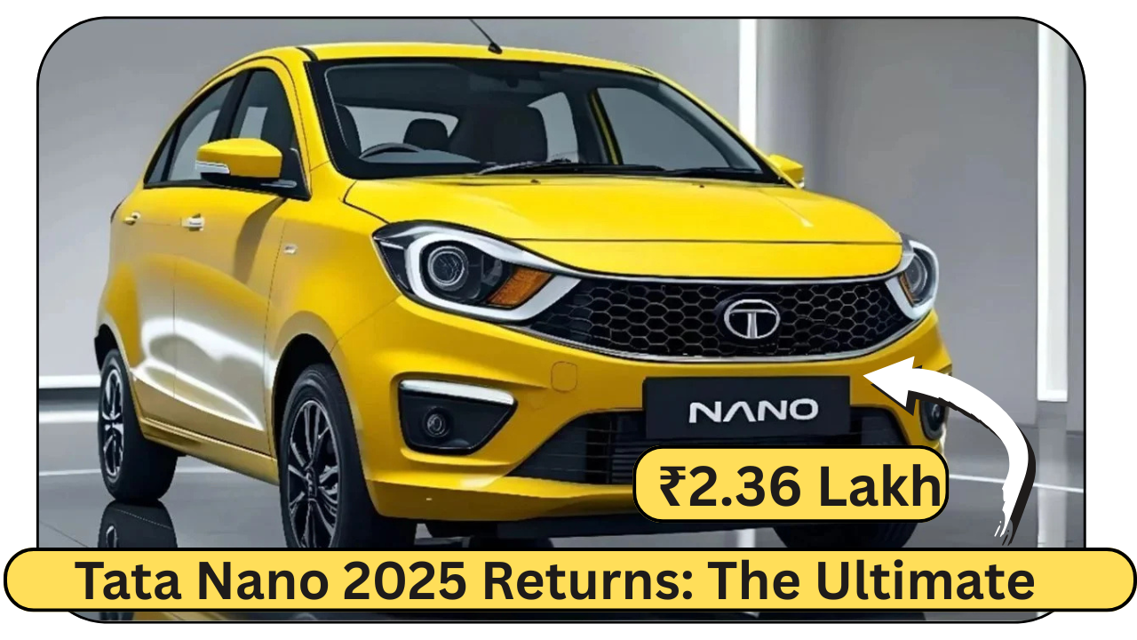 Tata Nano 2025 Returns The Ultimate Budget-Friendly City Car for Indian Families