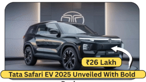 Tata Safari EV 2025 Unveiled With Bold Design, Premium Features, and Full Electric Powertrain