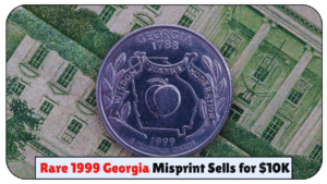 This 1999 Georgia Quarter With Misprint Just Hit $10,000 at Auction – Still in Circulation!
